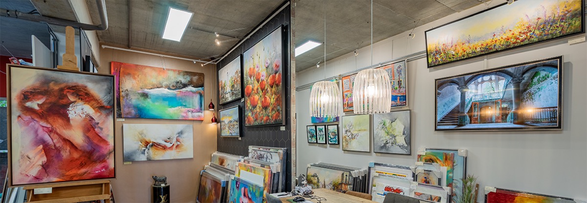 De kunsthoek met wisselende collectie